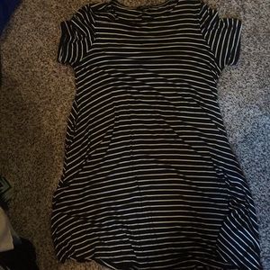 Striped sheath dress